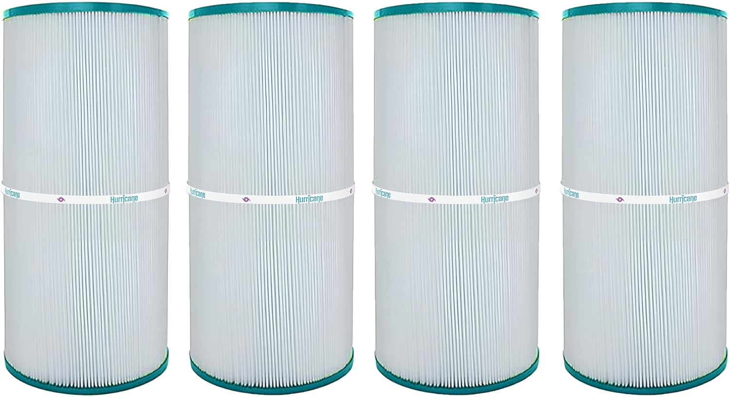 Hurricane Filters - 4 Pack HF7447-04 Advanced Pool Filter Cartridge - Replacement for PA50SV, Unicel C-7447, Filbur FC-1235 - Hayward, Super Star Clear C2000, Sta Rite PRC 50