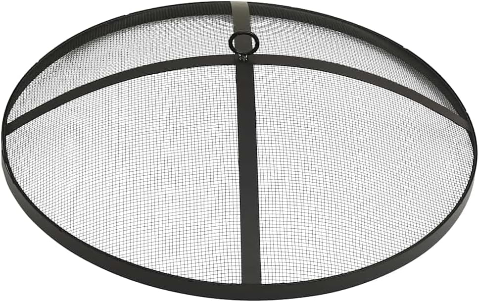 Stainless Steel 2-in-1 Fire Pit, Outdoor Patio Wood Burning Grill with Poker, 23.2