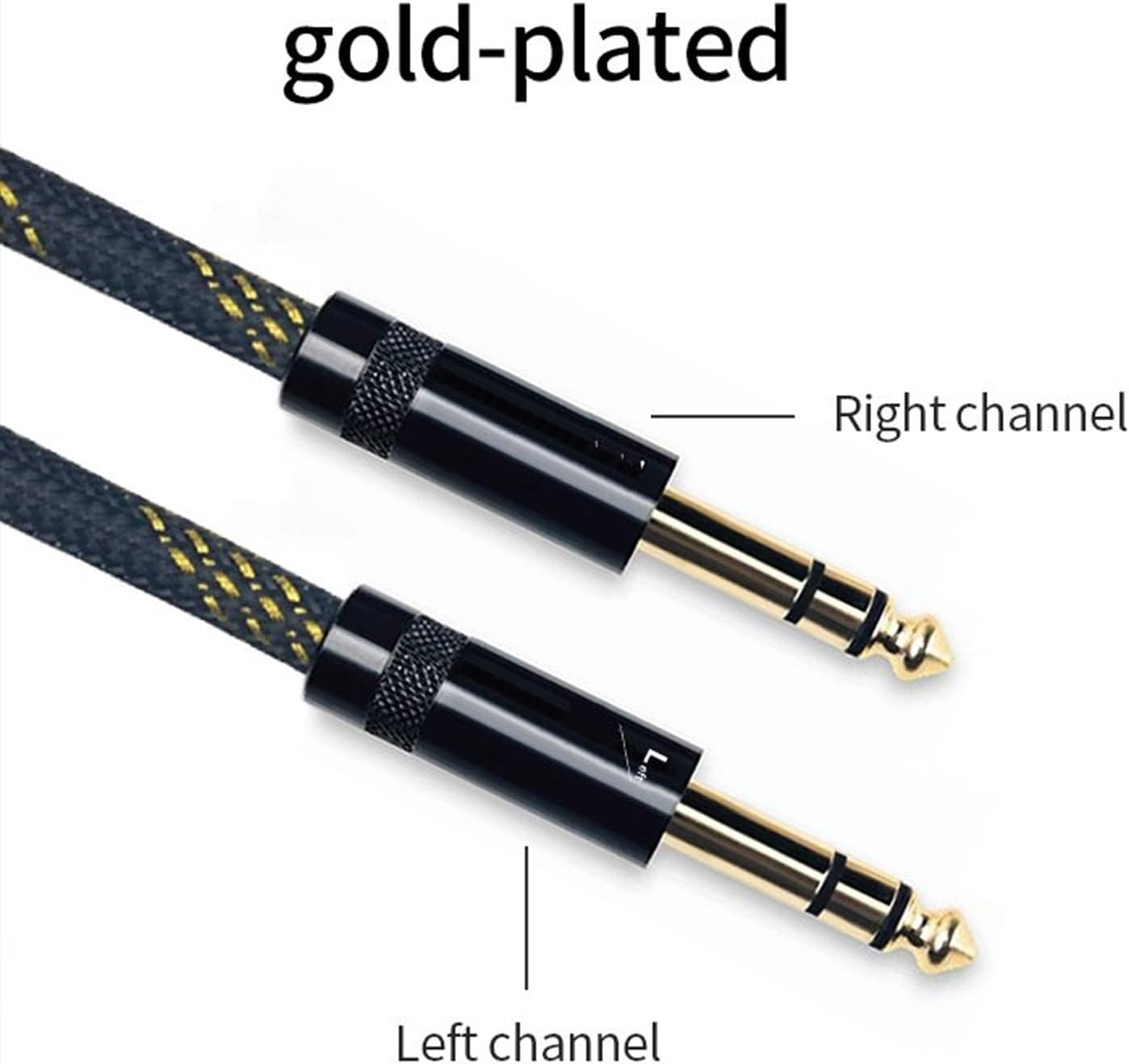 Guitar Cable Cable 6.5mm Output to 6.5mm Output for Microphone,Guitar,Amplifier,Player (Color : 1.5m)