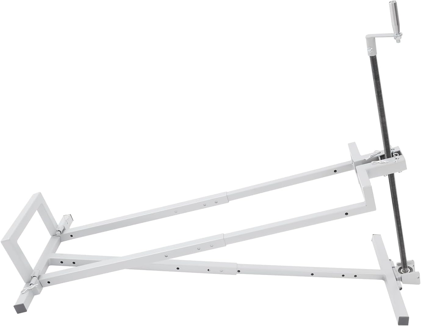 Lead Screw Lawn Mower Lift, Q235 Carbon Steel Lawn Mower Lift Jack 880lb Lifting Capacity with Locking Devices Ideal for Zero Turn Radius Riding Lawn Mower Maintenance and Repair - Gery