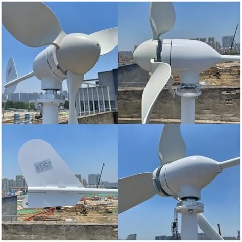 10KW Wind Turbine Generator 10000W - 12V/24V/48V Small Windmill with MPPT Hybrid Controller for Home & Industrial Power Solutions - Efficient Renewable Energy (48V Model)