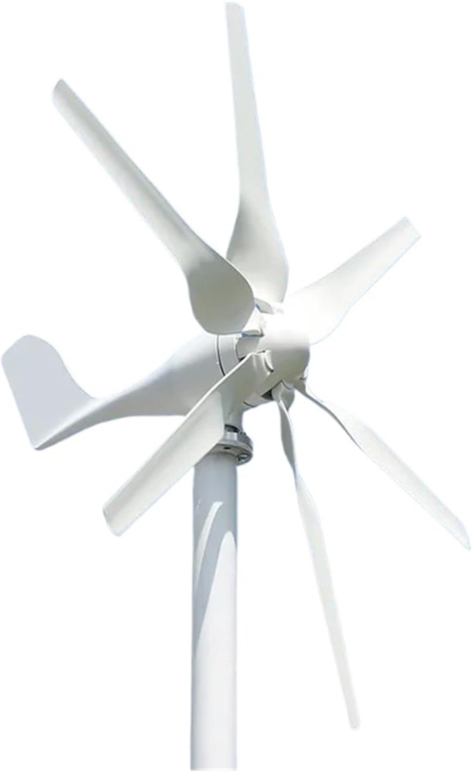 2000W Windmill 12V 24V 48V 6 Blades Wind Turbine Generator with MPPT Controller Low Start Wind Speed for Off Grid System Camping Low Starting Speed for Home(with Hybrid Charger,48V)