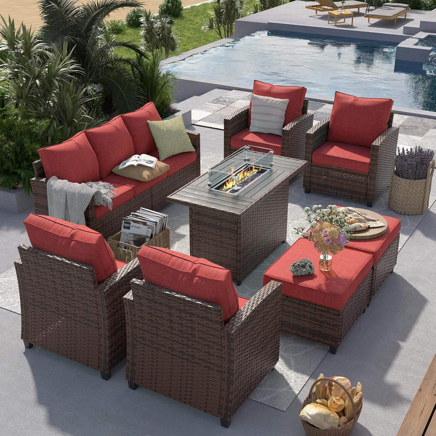 UDPATIO Patio Furniture Set with 44