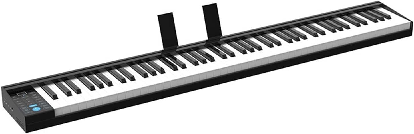 88-Key Digital Keyboard Piano, Semi-Weighted Keys, Built-in Speaker, Rechargeable Battery, Bluetooth & MIDI Connection for Beginners