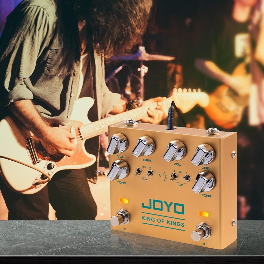JOYO R-18 High Gain Amp Simulation All-in-one Pedal, R-20 Dual Crunch Overdrive Pedal and R-22 Chorus Pedal Semi-Analog Circuit