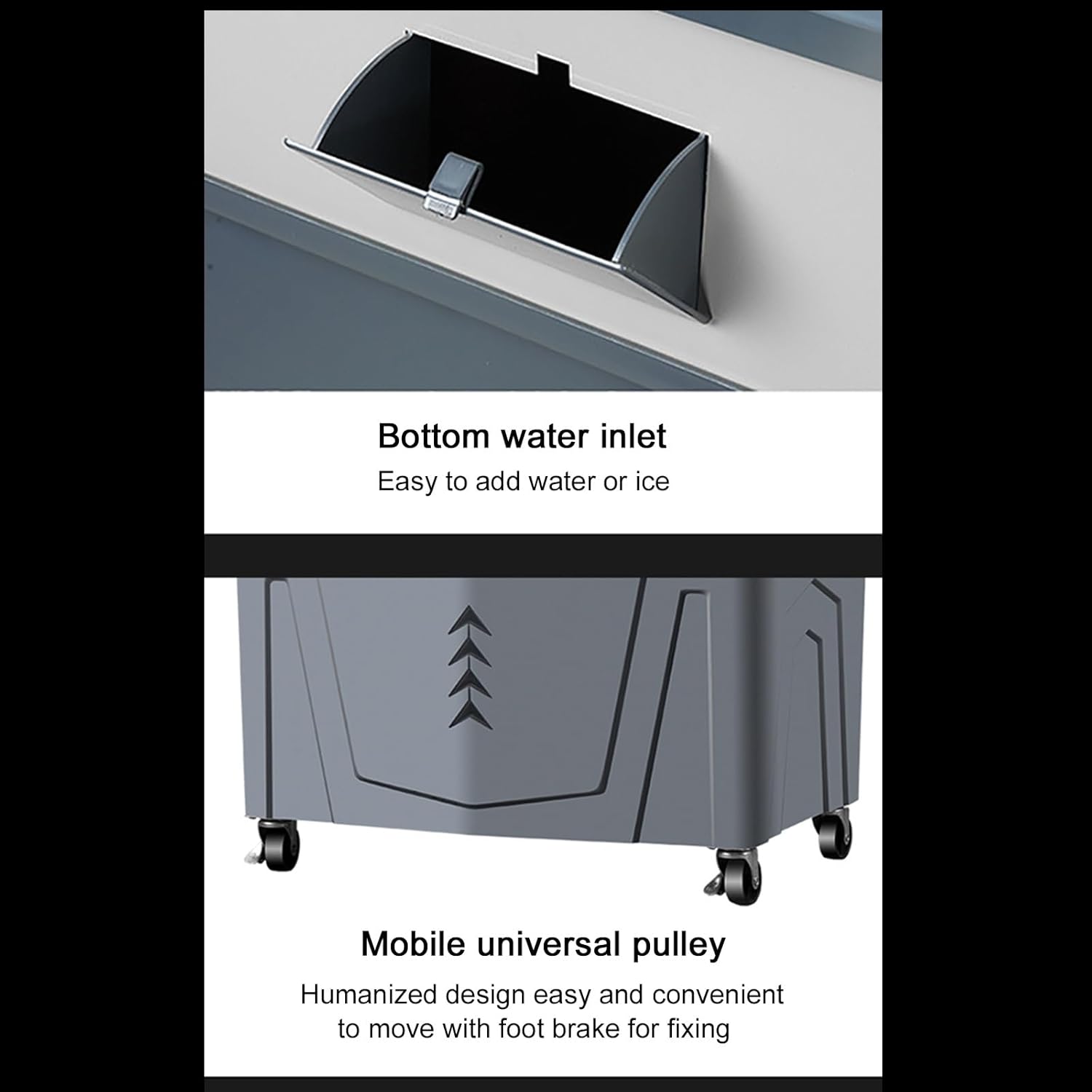 Portable Air Conditioners, Evaporative Air Cooler, 3-IN-1 Portable AC, 12 Hours Timer, 3 Wind Speeds, Double Water Tank, for Outdoor Indoor Use(90cm/35.4in)