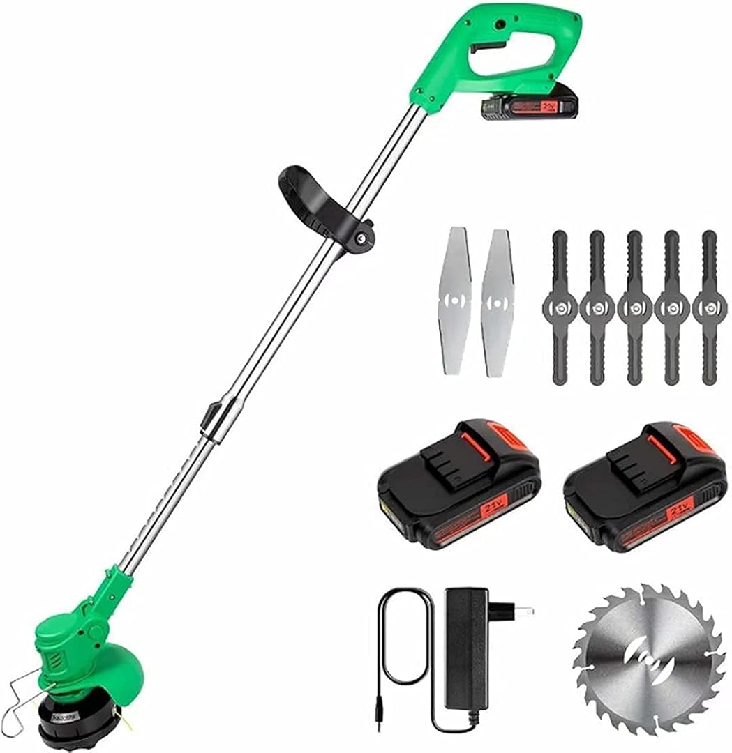 36V Lithium Battery Cordless Weed Push Mower - Electric Gardening Tool for Lawn Maintenance