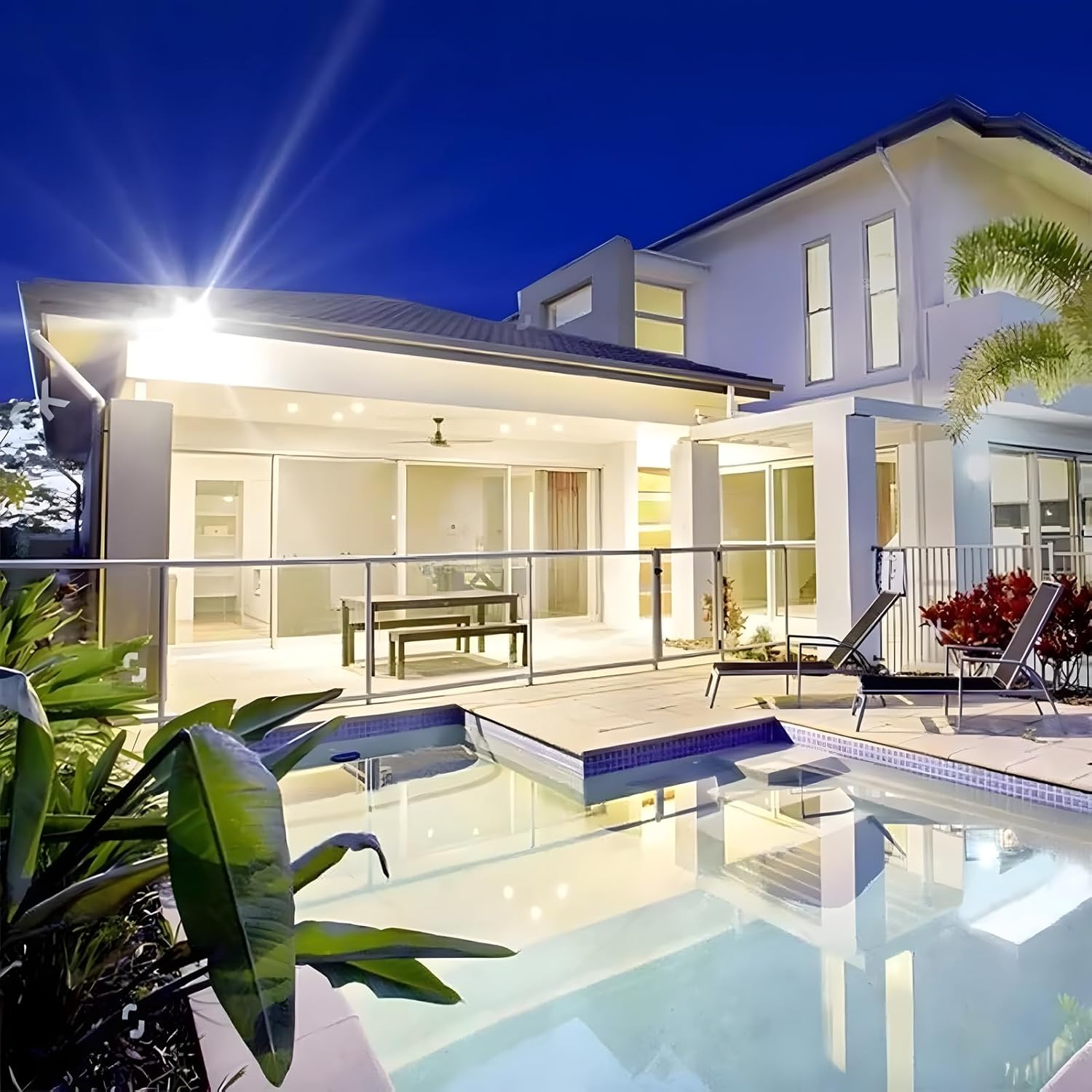 DuBom 100W-800W Solar Flood Light Outdoor Remote, 6000K Bright LED, IP67 Waterproof Solar Power Security Light Auto On/Off Dusk to Dawn for Yard, Gazebo, Shed, Barn, Porch, Patio, Garage, Garden,400w