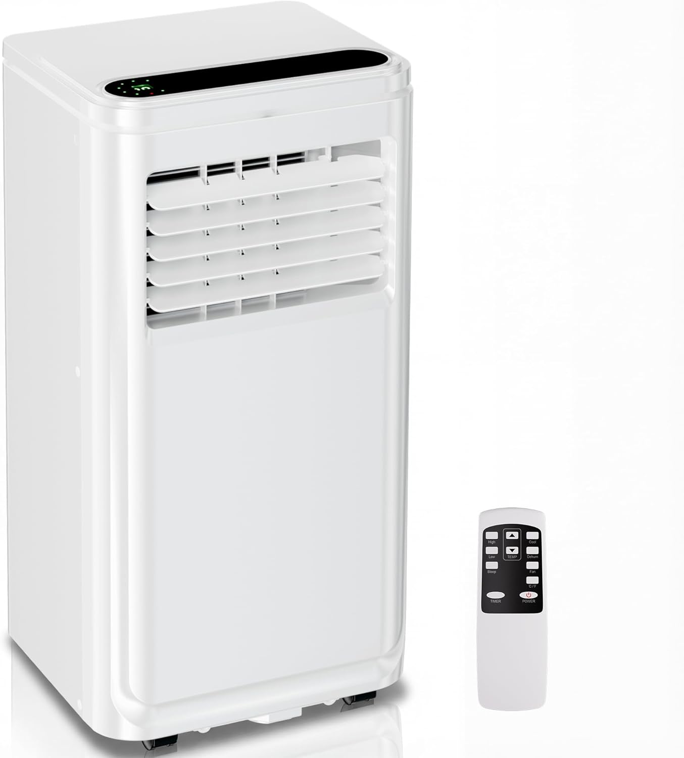 AKIRES10000 BTU Portable Air Conditioner with Remote Control,3-IN-1 Portable AC Unit With Fan & Dehumidifier,Cools Up To 500 Sq.Ft For Large Room With 24H Timer And Sleep Mode,27IN