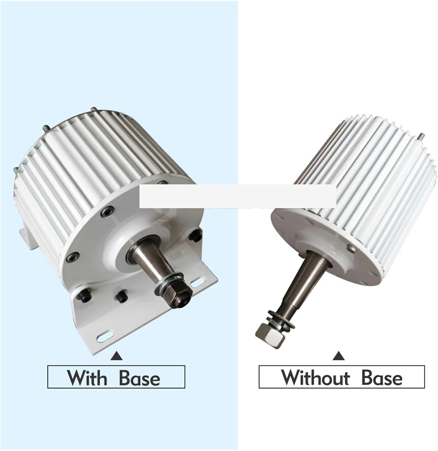 Low Speed 10KW Permanent Magnet Generator Used for Developing AC 3-Phase Generators for Wind Turbines and Water Turbines Low Starting Speed for Home(with Base,48V_10000W 200RPM)
