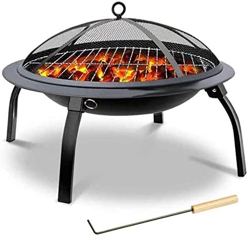 Fire Pits Outdoor Wood Burning Fire Large Bonfire Wood Burning Patio Coal Grill Firepit