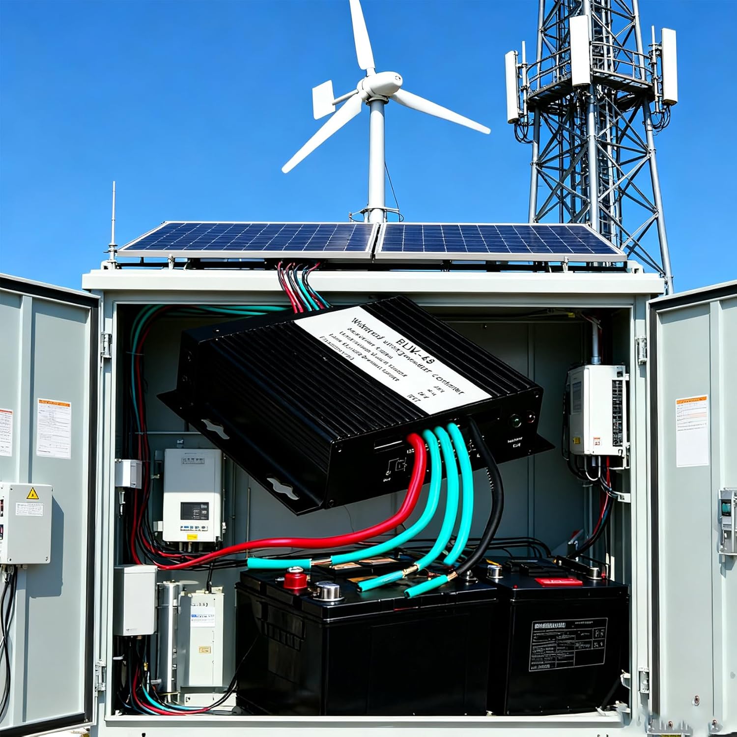 3000W DC 12V 24V AUTO 48V Wind Turbines Generator Charge Controller, 10A-40A IP67 Waterproof Battery Charge Controller Regulator (48V)