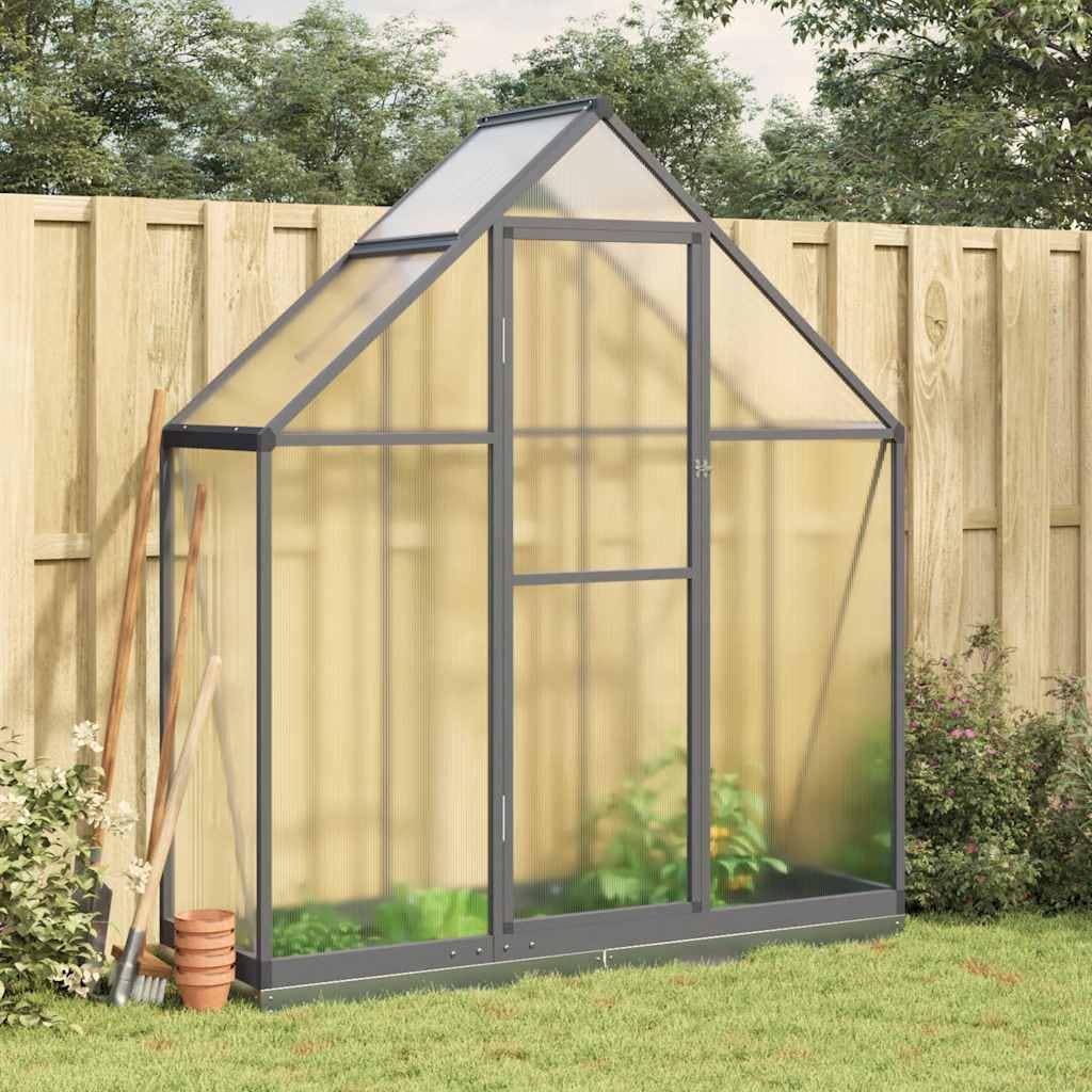 CHARMMA Greenhouse Black Aluminum 66.5 x 22.8 x 79.5 in, Home Garden Lawn Garden Gardening Greenhouses, 38.25kg