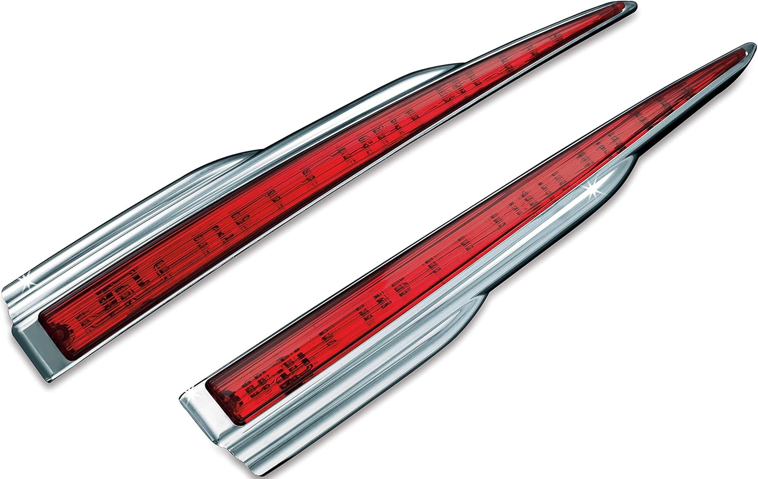 Kuryakyn 6976 Motorcycle Lighting Accessory: Rear Light Bars for 2009-19 Harley-Davidson Trike Motorcycles, Chrome, 1 Pair