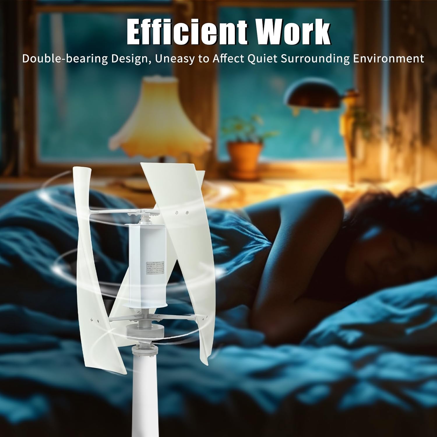 100W Vertical Axis Wind Turbine Generator,110V 12V 24V Magnetic Levitation Wind Turbine with Controller Power Generator Kit for Home Street Lighting (12V)