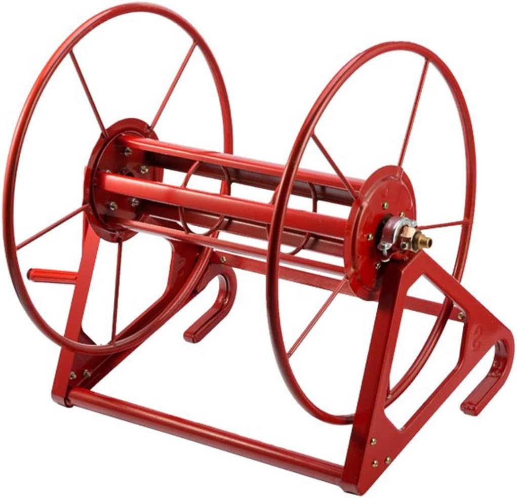 Hose Reel, Decorative Garden Hose, Storage Large Pool Injection Hose Storage Rack, Outdoor Garden Wheel Decorative Large Hose Reel (Hose Reel 200m)