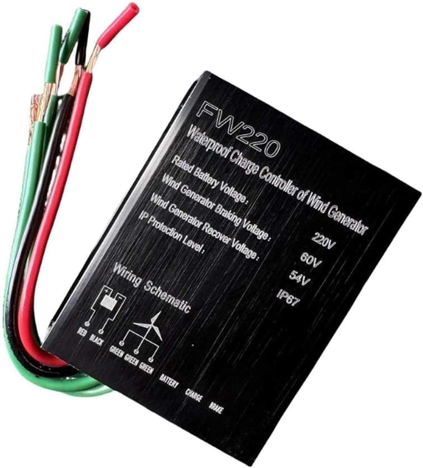 220V,BAOJUHUIKANG 10A -40A MPPT Small Wind Turbine Controller 10000W Auto Power Waterproof Wind Charge Controller, for Wind Turbine System 12V-220V