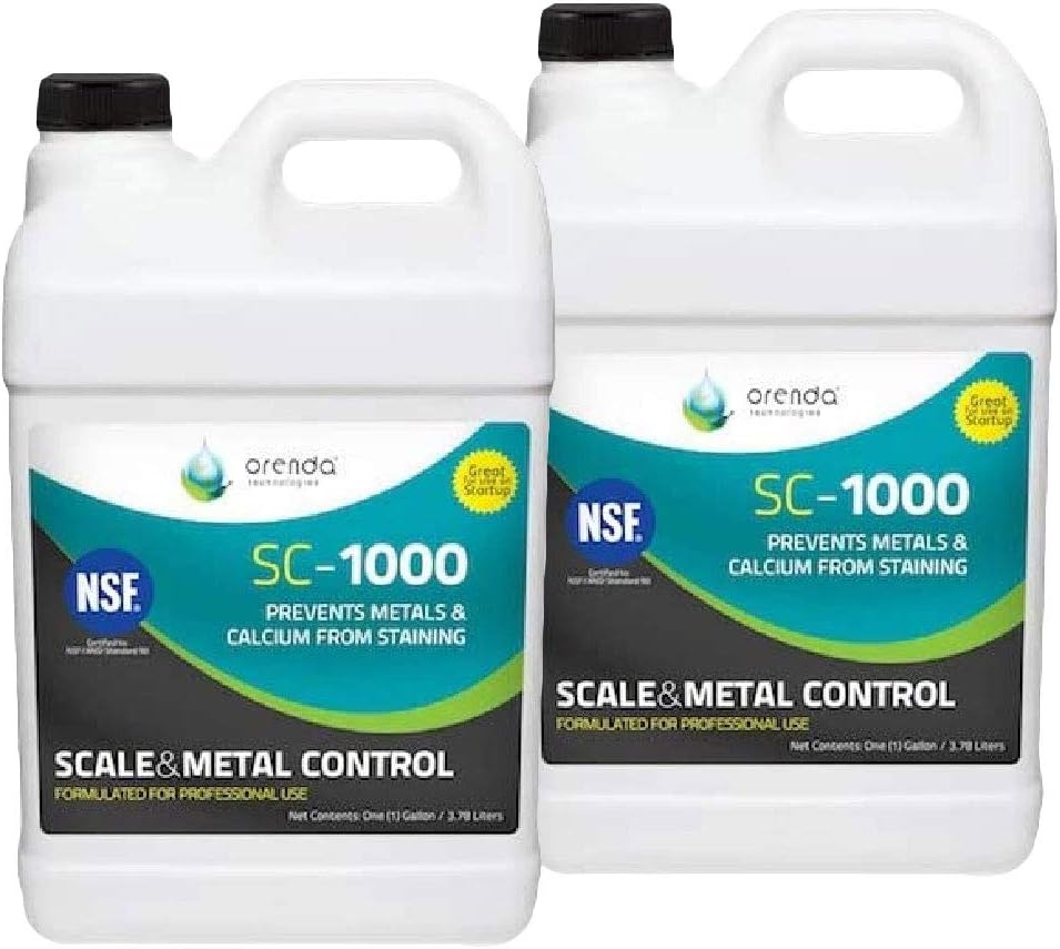 Orenda Technologies SC-1000 Scale Control & Metal Chelant Control 1 Gallon 2 Pk