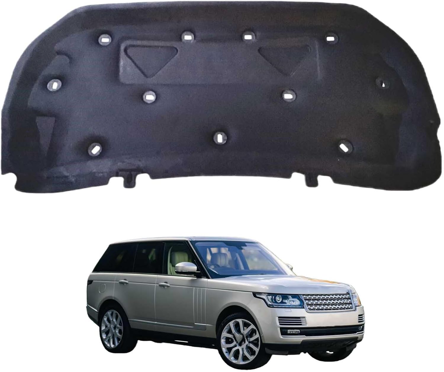 Car Front Hood Engine Sound Pad for Range Rover Autobiography 2013-2017 OE:LR037857, Heat Insulation Cotton Mat Cover Soundproof Car Accessories