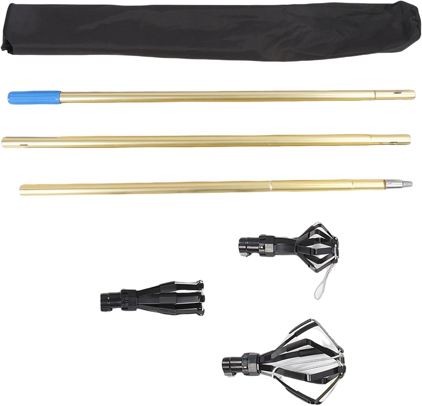 Fafeicy High Ceiling Light Bulb Changer Ti Alloy Light Bulb Extension Pole Changer with Baskets for Hard to Ceilings Durable and Sturdy Replacement Tool