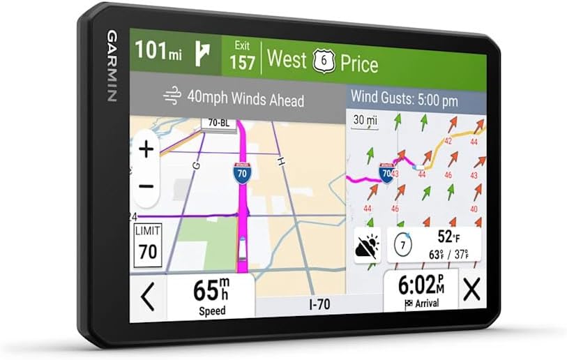 Garmin Dezl Cam OTR725 GPS Truck Navigator with Dash Cam 7