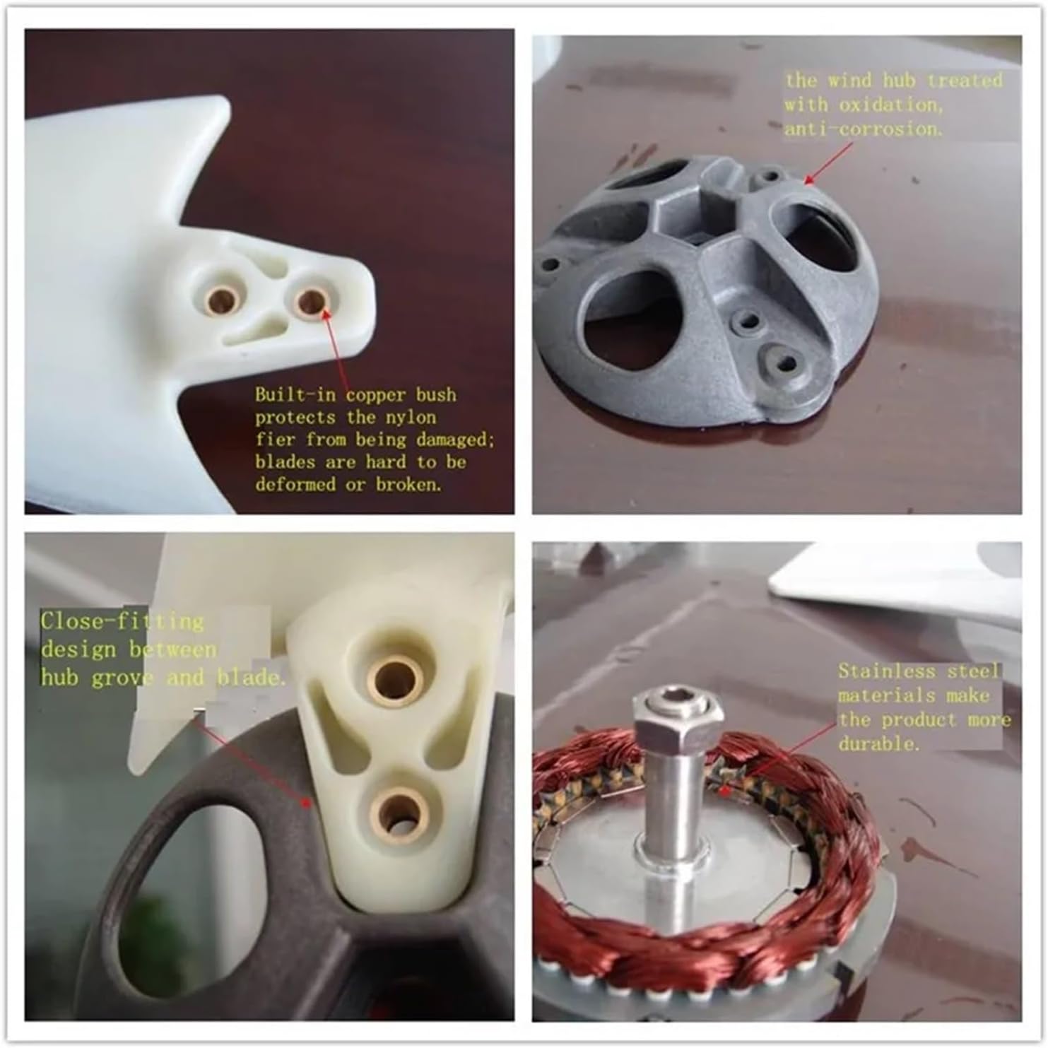 Wind Turbine Generator Kit, Promotion Generador 800w Wind for Turbine Generator 12v/24/48v Low Wind Speed Starting Wind Turbines for Hybrid Solar Wind System(3 Blades_24V)