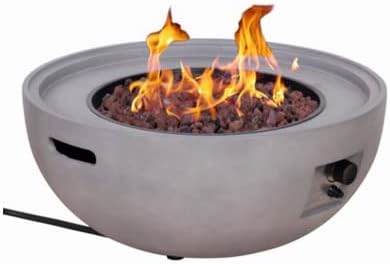 Four Seasons Courtyard SRGF22003 Gas Fire Pit + Cover, 32 In. Round - Quantity 1
