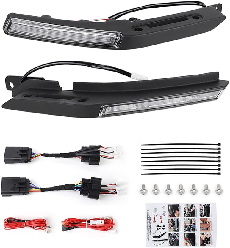 Amber Trail Sight Light for Ford Bronco Accessories 2021 2022 2023 2024 2025,Hood Turn Signal Aluminum Alloy LED Replacement Light fit Bronco 2/4-Door, Hood Handle Light