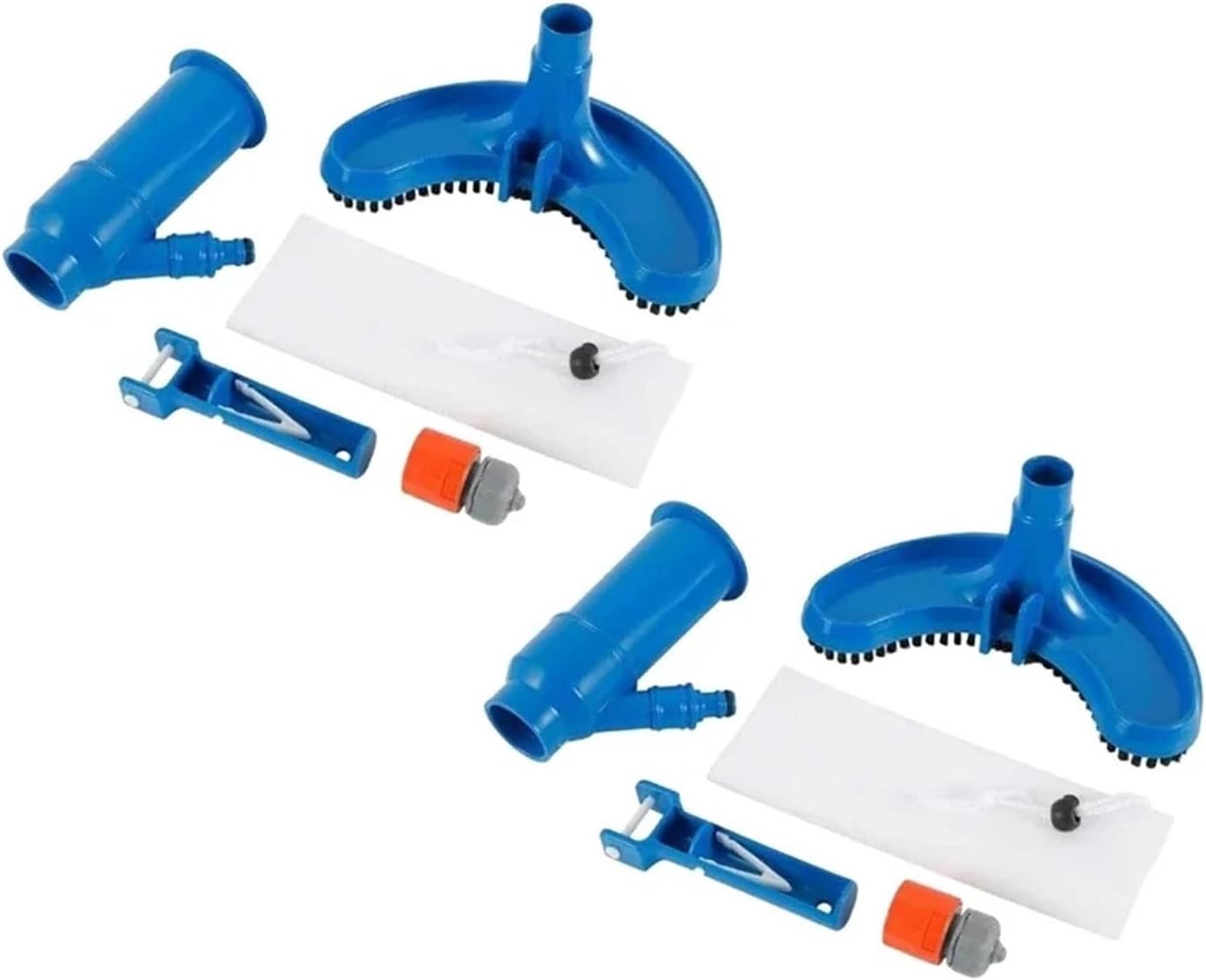 Swimming Pool Suction Machine Underwater Vacuum Cleaner Landscape Fish Pool Bottom Cleaning Washing Cleaning Filter Equipment(Blue-2Sets)