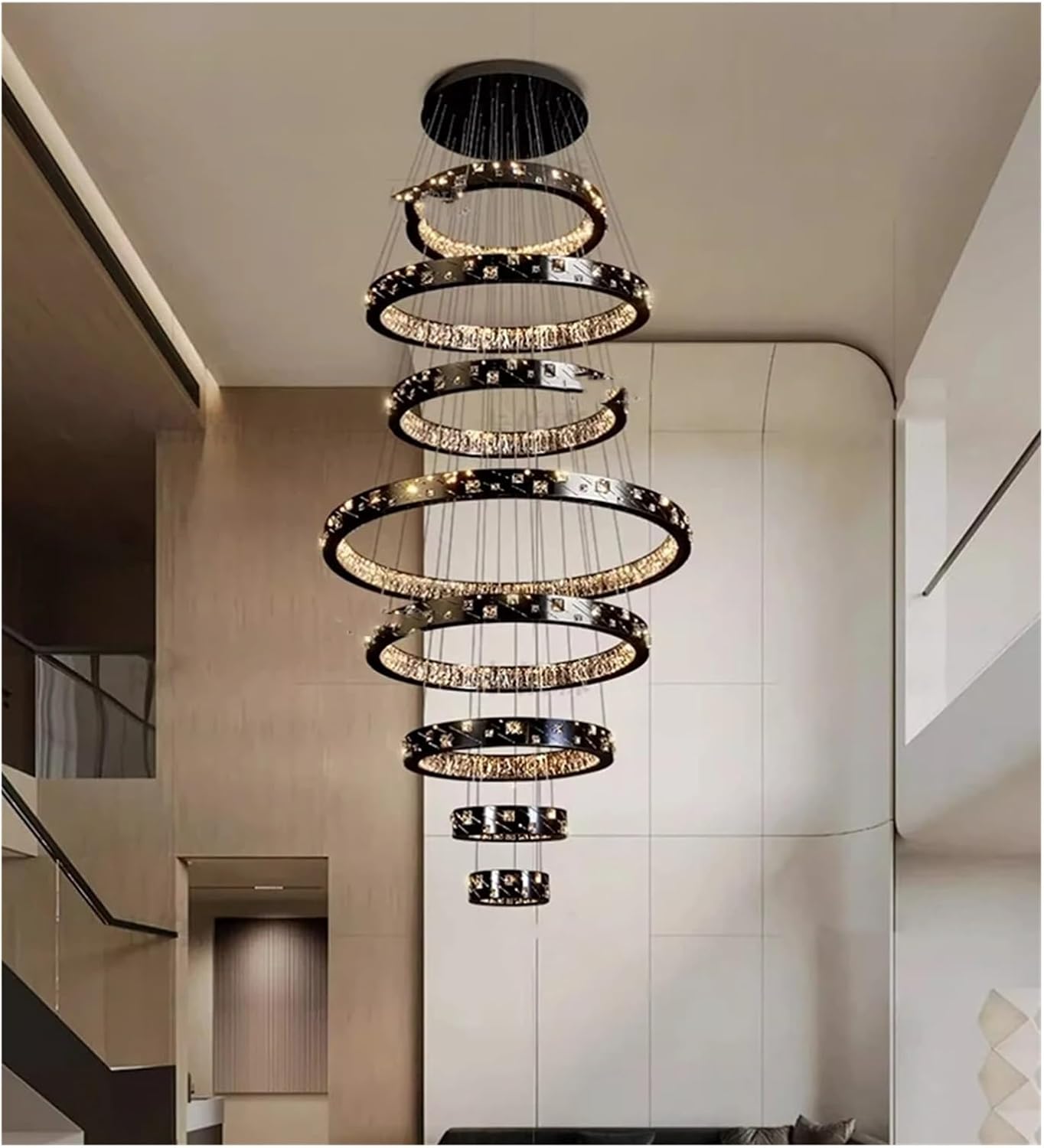  Home Decoration Crystal Chandelier, Stair Pendant Lamp, Living Room Lights, Interior Lighting ﻿,Dining Light Fixtures