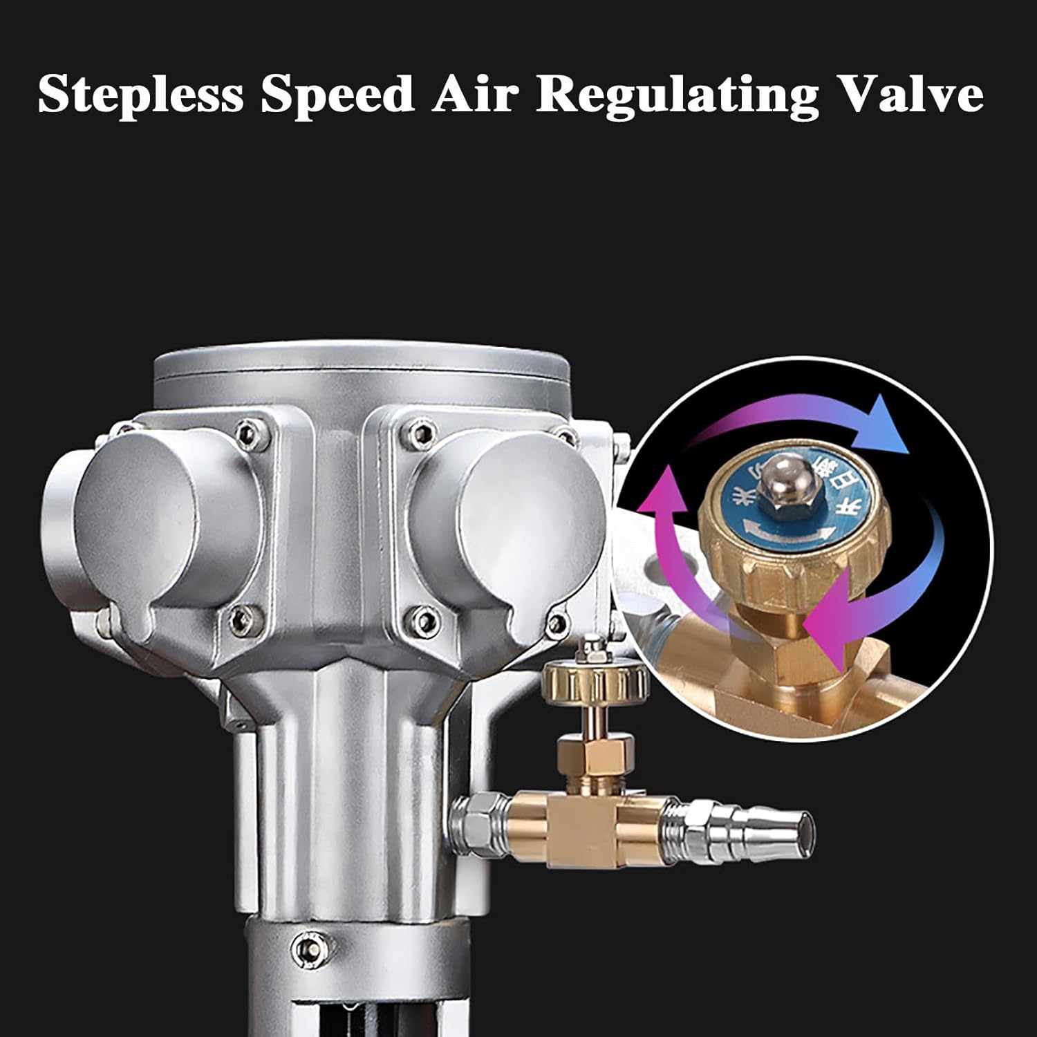 5 Gallon Air Agitators, Pneumatic Paint Mixer Machine, Paint Stirring Machine with Stand, for Putty, Ink Coating Uniform Mixing and Stirring