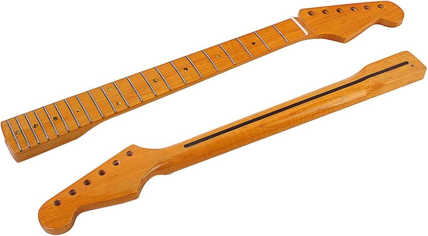 Wooden 21 Fret Fingerboard Neck Parts Replacement for ST Electric Guitar Guitar ​Neck Replacement