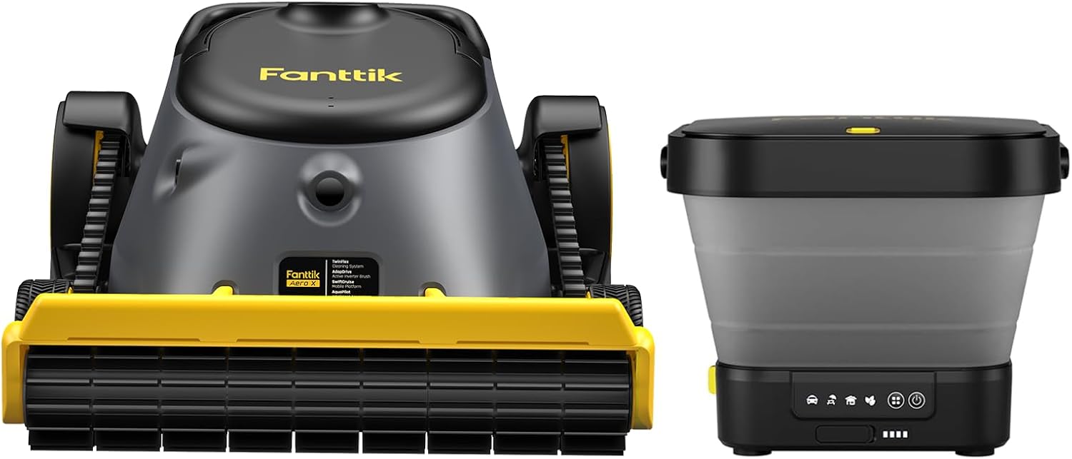 Fanttik Aero X Cordless Robotic Pool Vacuum Cleaner & Fanttik NB8 Fold Cordless Electric Pressure Washer