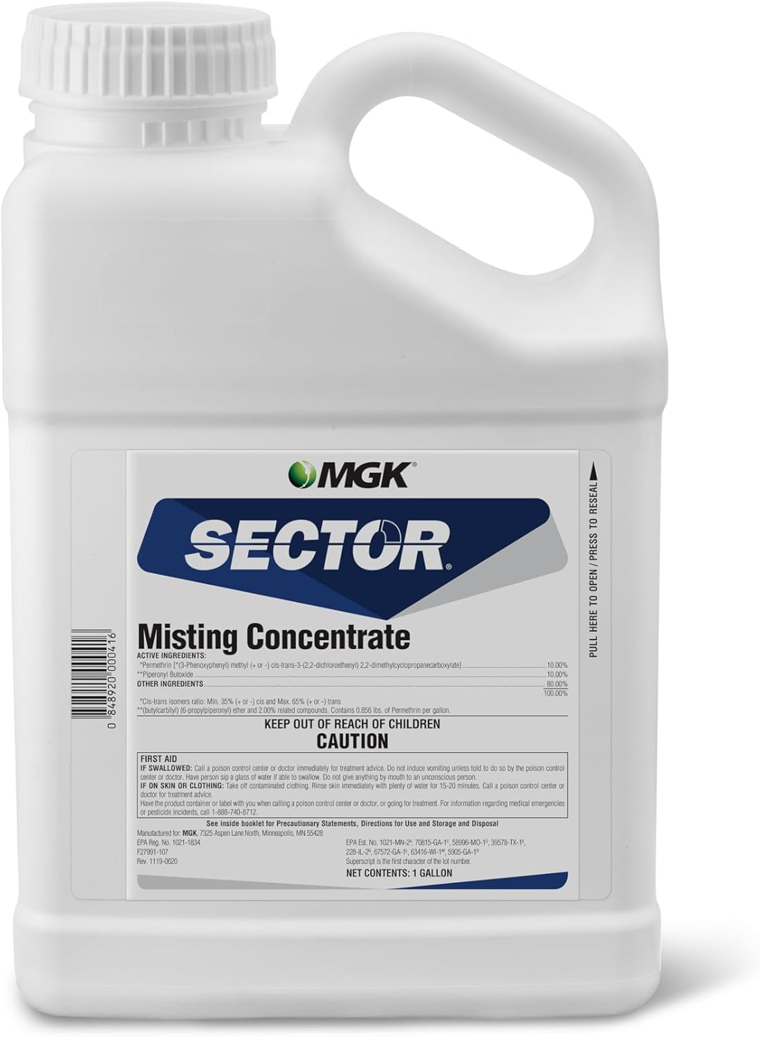 MGK Sector® Misting Concentrate | Backyard Mosquito Misting System | Flying & Crawling Insect Control | for Indoor/Outdoor Applications | Gallon