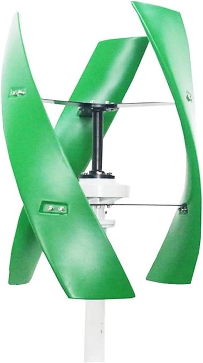 Windmill Generator, 10KW Vertical Windmill For Home Farm 10000W 12V 24V 48V Wind Energy Turbine Electric Generator Low Wind Speed Starting Wind Turbines (Color : Green-acc, Size : 48V_10KW)