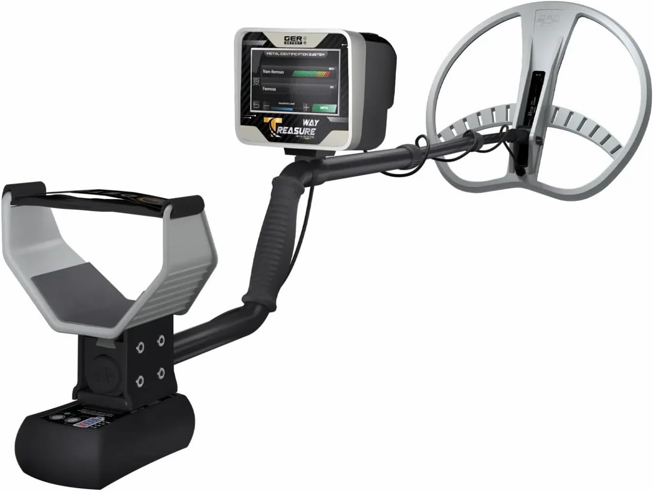 GER DETECT Treasure Way Metal Detector, Professional Pulse Induction Technology, Gold & Relic Detection, Void & Tomb Detection, 4-Meter Depth Capability, CE Certified