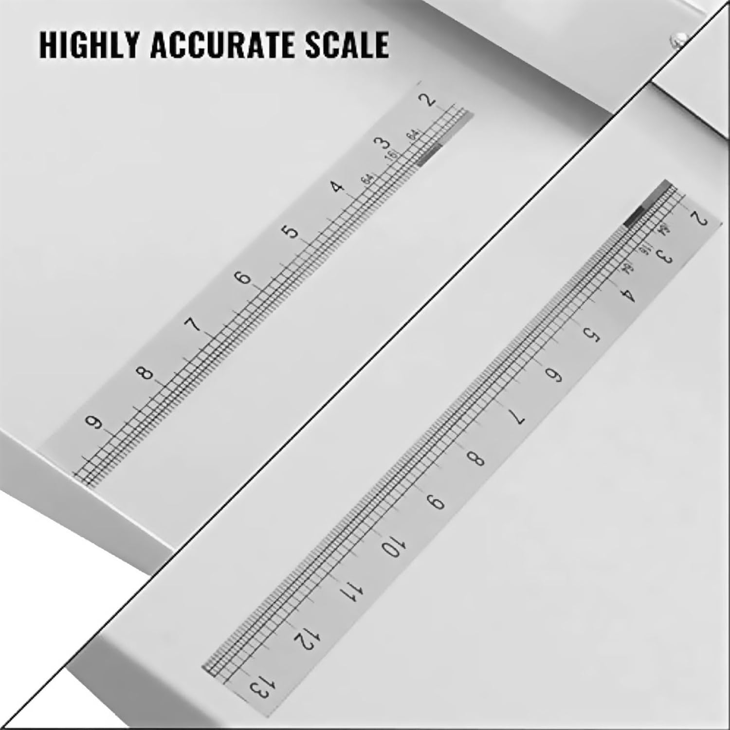 Manual Paper Creasing Machine, Precision Folding Tool with Positioning Ruler, Suitable for Creasing and Folding A3/A4 Paper