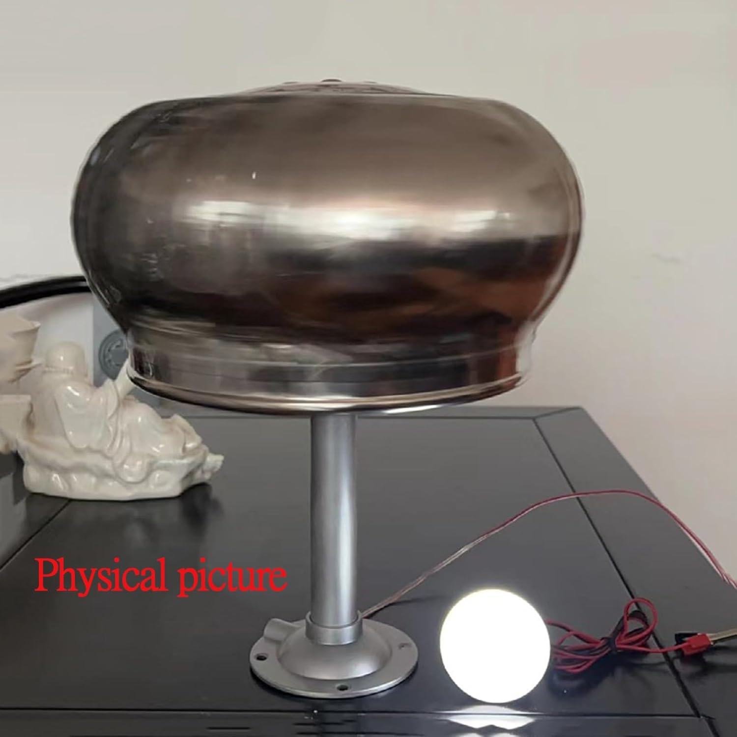 20W Wind Ball Type Multi-blade Start Low Wind Speed Vertical Wind Ironless Generator Low Start-Up Speed, Durable Stainless Steel For Home/Outdoor Use