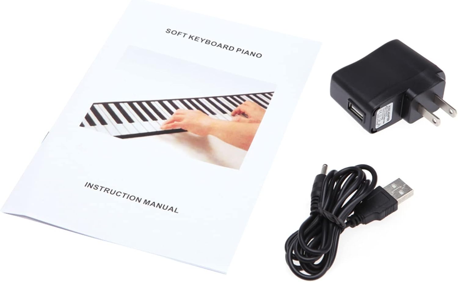 KESHUO Folding Piano Portable 61 Keys Flexible Roll Up Piano USB Electronic MIDI Keyboard Hand Rolled Musical Instrument