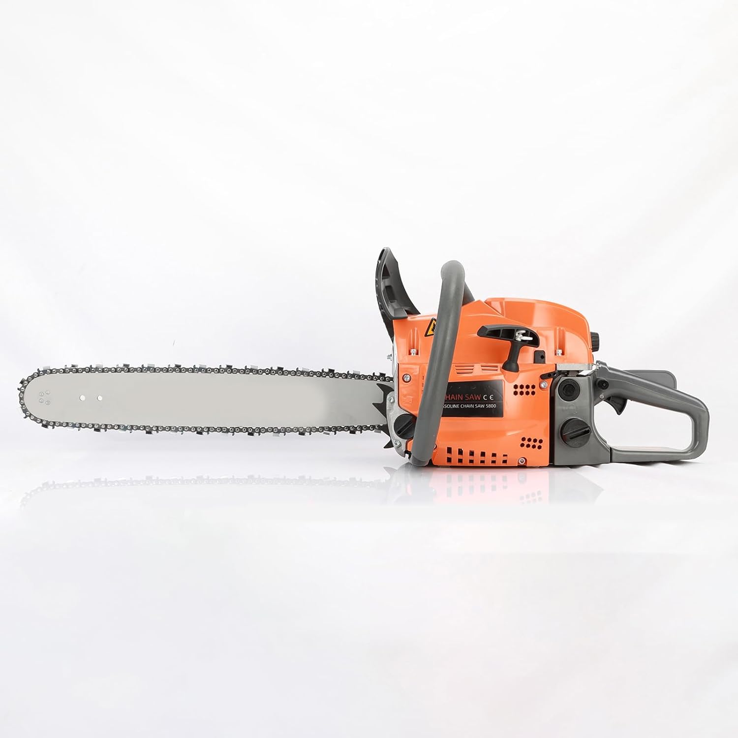 58CC Gas chainsaw, 20 Inch 2-Stroke Gasoline Gas Powered Chainsaws for Cutting Wood Tree Outdoor Garden Farm Home (Orange)
