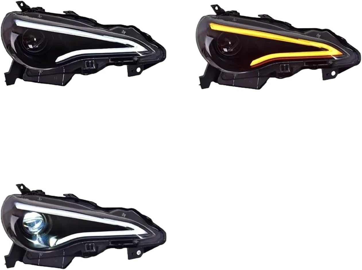 Car Compatible For Toyota GT86/BRZ Headlight 2012-2020 Upgrade Modified To DRL Dynamic Turn Signal LED Headlight Auto Accessories(GT86)