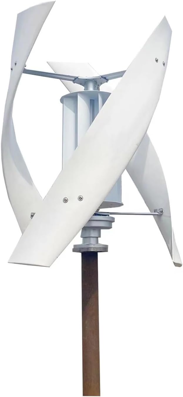 Wind Turbine Generator Kit, New Energy Windmill 3000w 3kw 24v 48v Vertical Wind Turbine Generator Maglev Generator for Hybrid Solar Wind System(48V)