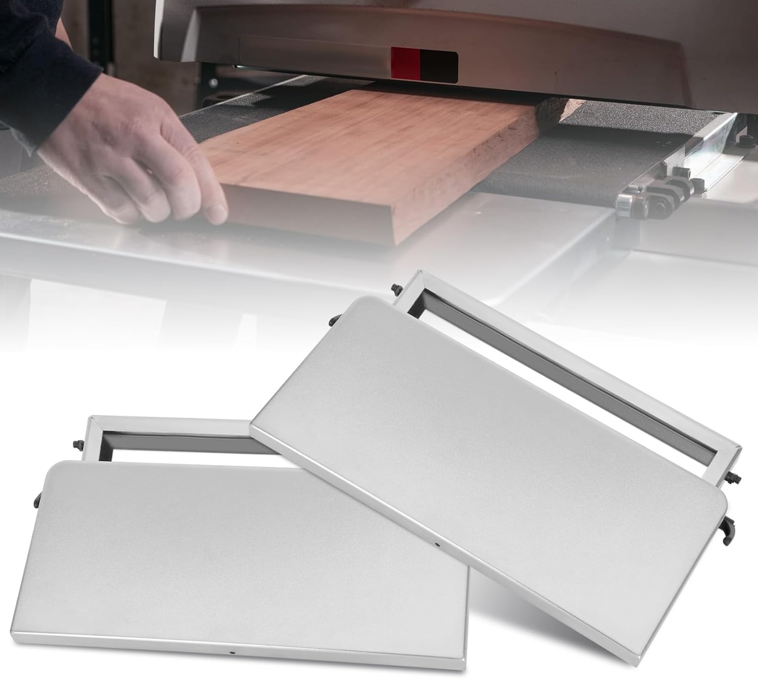 Chaoos|Folding Infeed/Outfeed Tables,drum sander infeed outfeed,22-in desktop(2 pack),For Compatible with JWDS-2244 drum sander.Effortless and efficient operation makes work a breeze