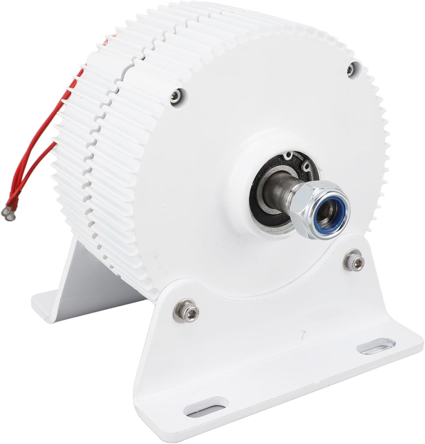 Permanent Magnet Alternator 48V 3 Phase AC Wind Synchronous Generator 2 Axes Serrated with Base (400W)