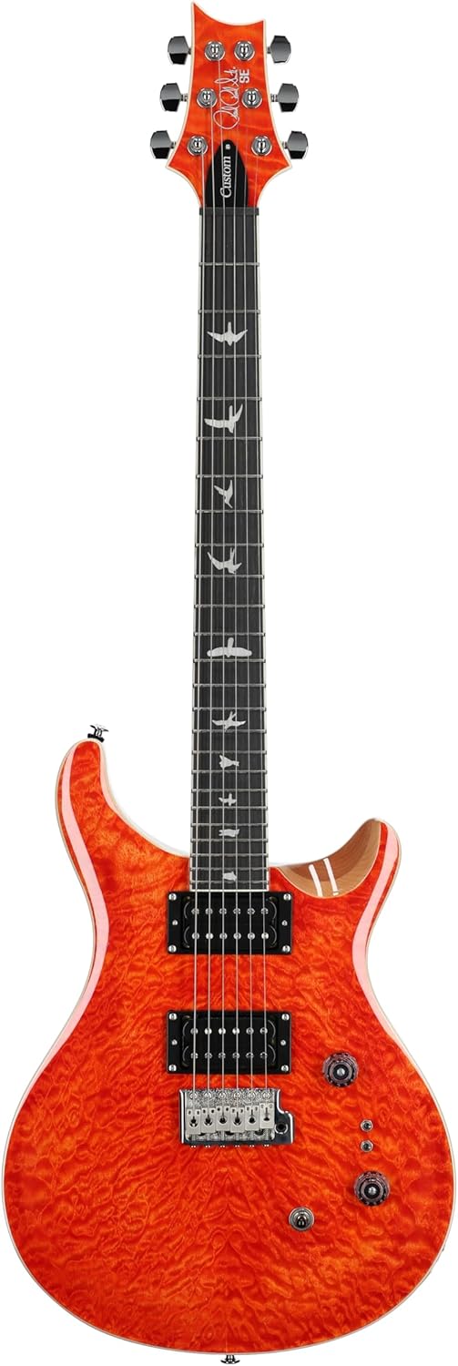 PRS SE Custom 24-08 Exclusive Quilt, Blood Orange