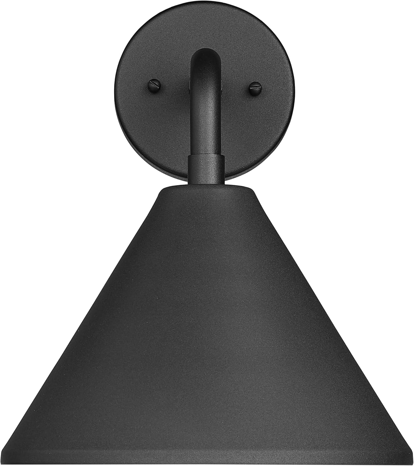 ML Lighting | Axston Collection | 86101-TBK | Outdoor 1 Light Medium Wall Sconce in Textured Black with Black Aluminum Shade | Corridors, Gardens, Courtyards, Doorways, Back Yards, Patios