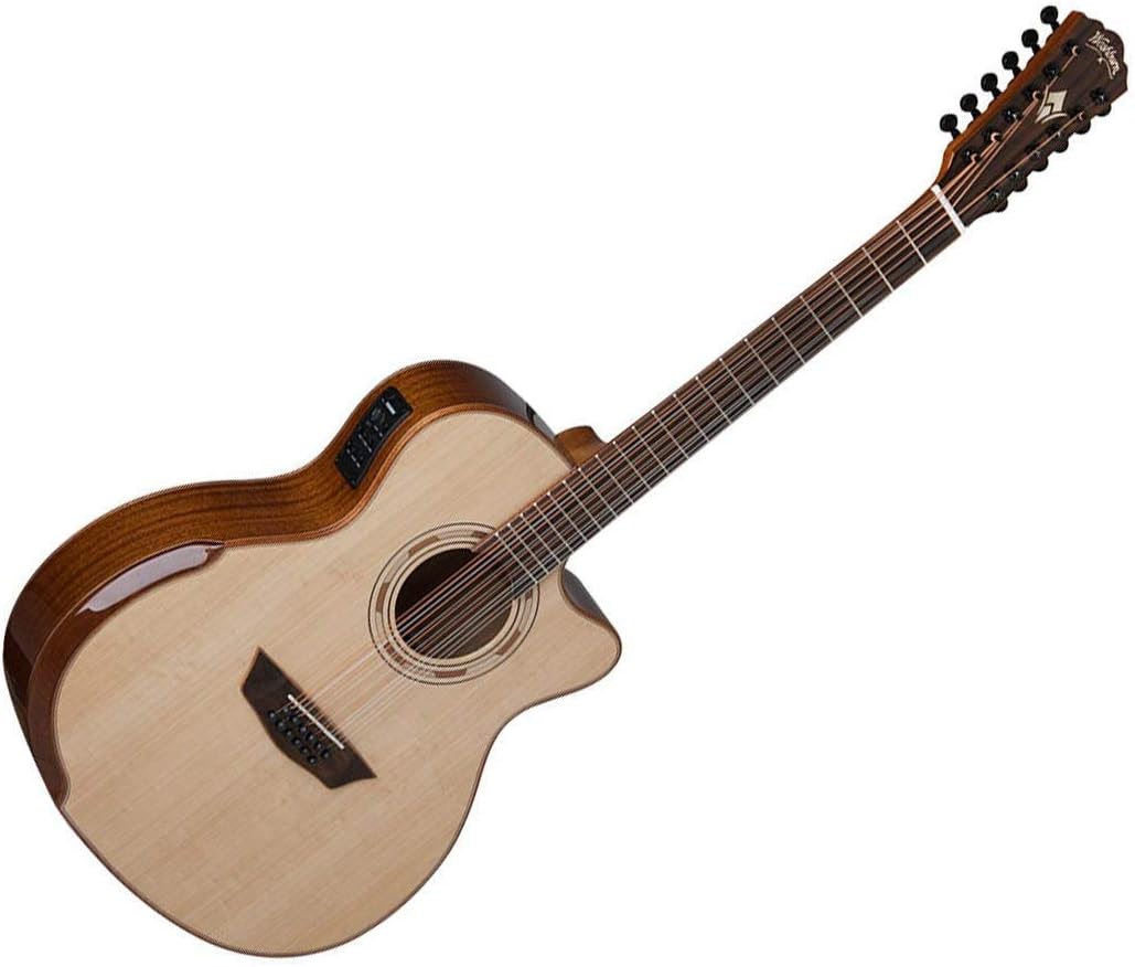 Washburn 12 String Acoustic-Electric Guitar, Natural (WCG15SCE12-O)