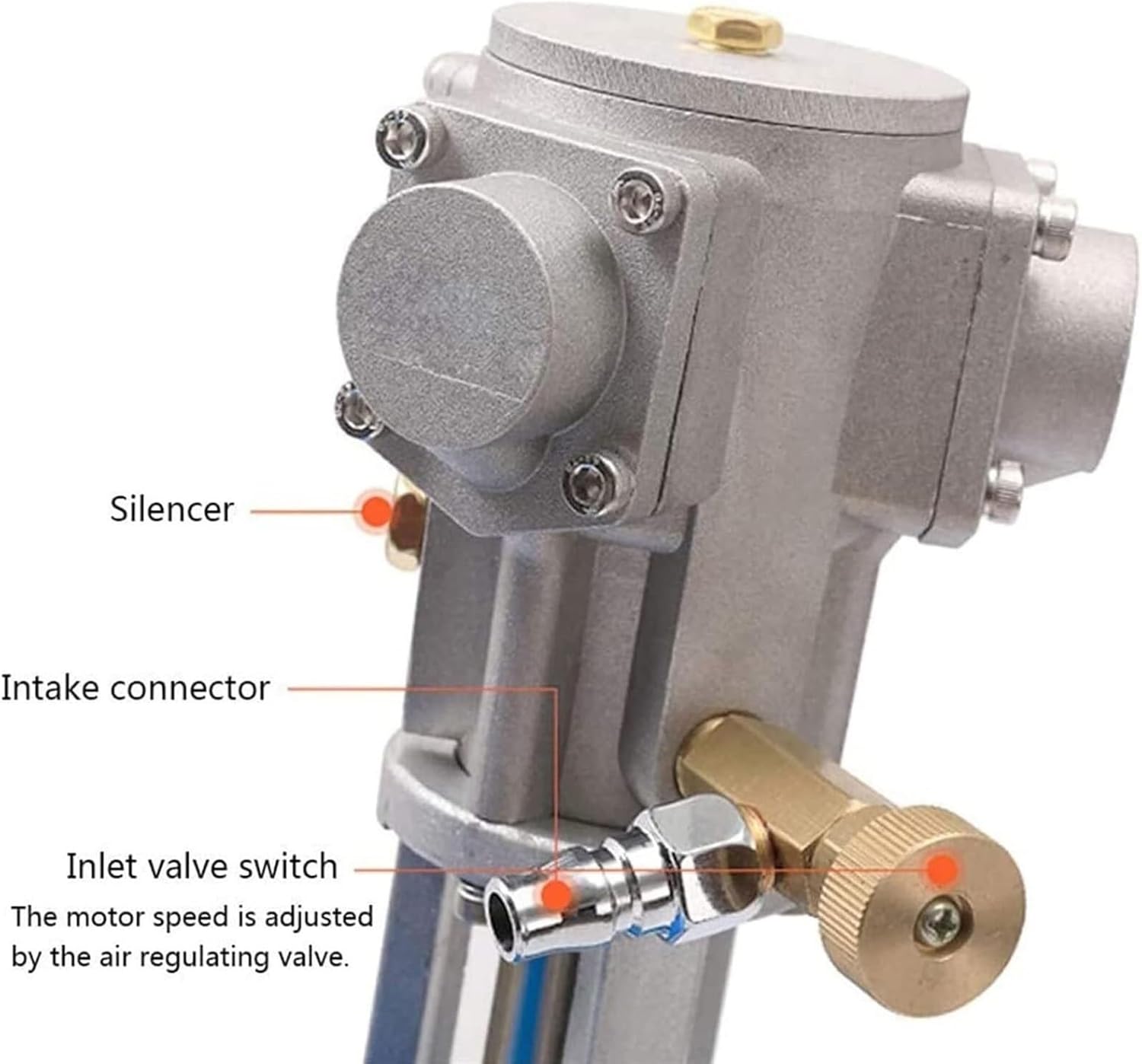 Pneumatic Mixing Machine Air Agitator 5 Gallon Pneumatic Paint Stirring Machine 20L Automatic Lifting Pneumatic Paint Mixer,38x32x86cm(