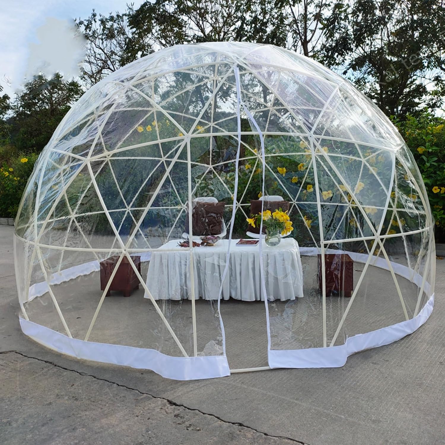 Bubble Tent Garden Tent Dome 3.6M/12FT Transparent Greenhouse Outdoor Camping Dome for Beach Party