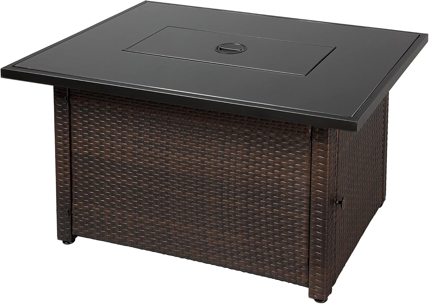 Endless Summer GAD17400SP Rectangular Outdoor Gas, Brown/Black Fire Table, Multi Color
